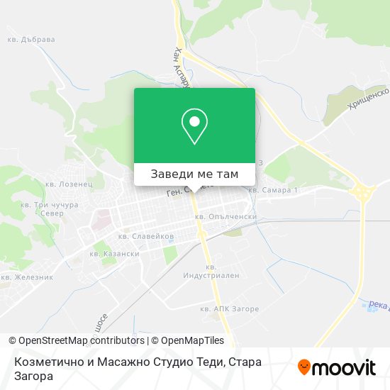 Козметично и Масажно Студио Теди карта