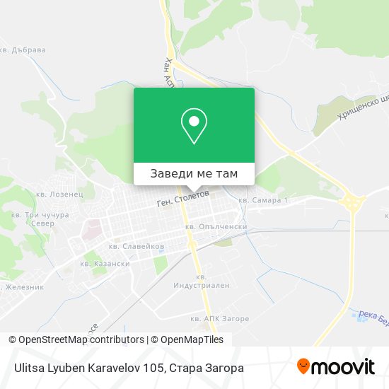 Ulitsa Lyuben Karavelov 105 карта
