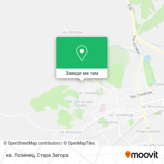 кв. Лозенец карта