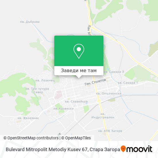Bulevard Mitropolit Metodiy Kusev 67 карта