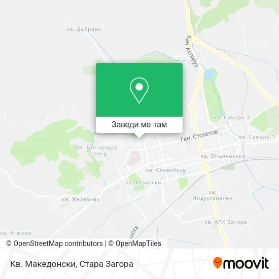 Кв. Македонски карта
