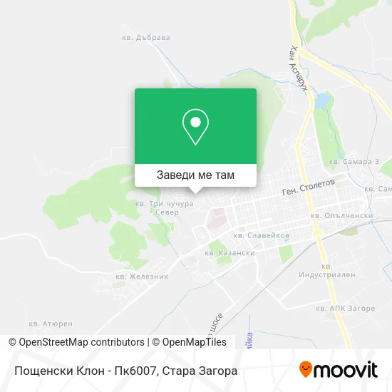 Пощенски Клон - Пк6007 карта