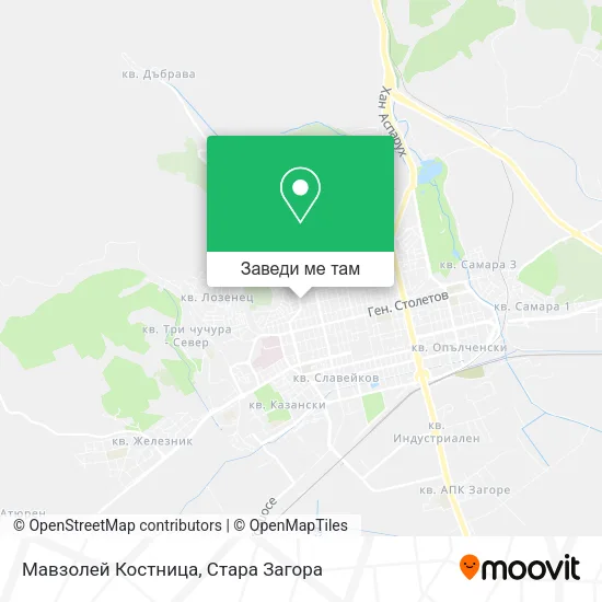 Мавзолей Костница карта