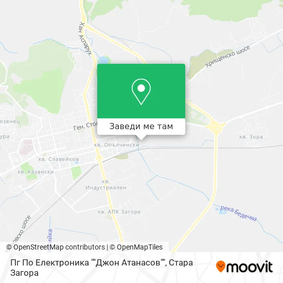 Пг По Електроника ""Джон Атанасов"" карта