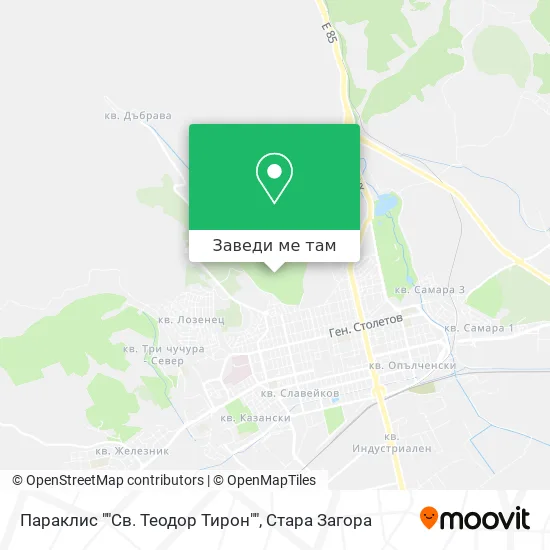 Параклис ""Св. Теодор Тирон"" карта