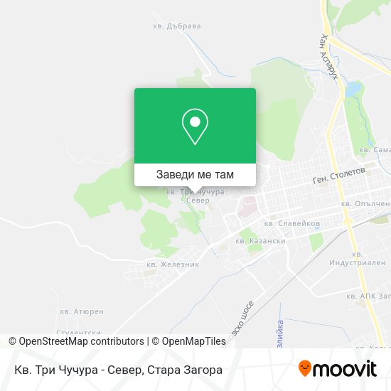 Кв. Три Чучура - Север карта