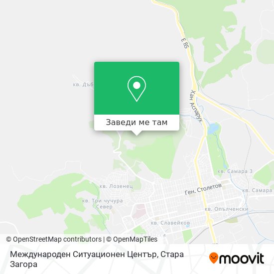 Международен Ситуационен Център карта