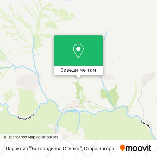 Параклис ""Богородична Стъпка"" карта