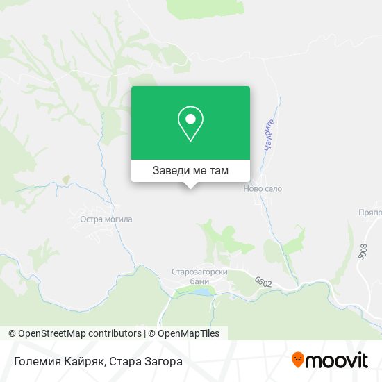 Големия Кайряк карта