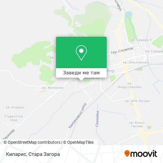 Кипарис карта
