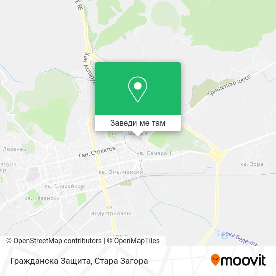 Гражданска Защита карта