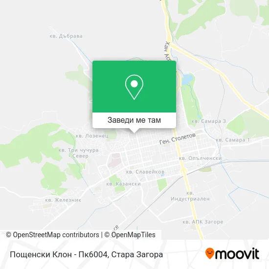 Пощенски Клон - Пк6004 карта