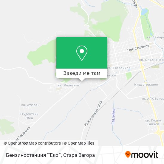 Бензиностанция ""Еко"" карта