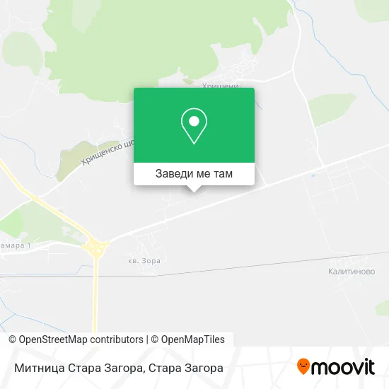 Митница Стара Загора карта