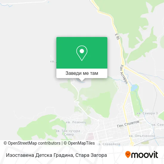 Изоставена Детска Градина карта