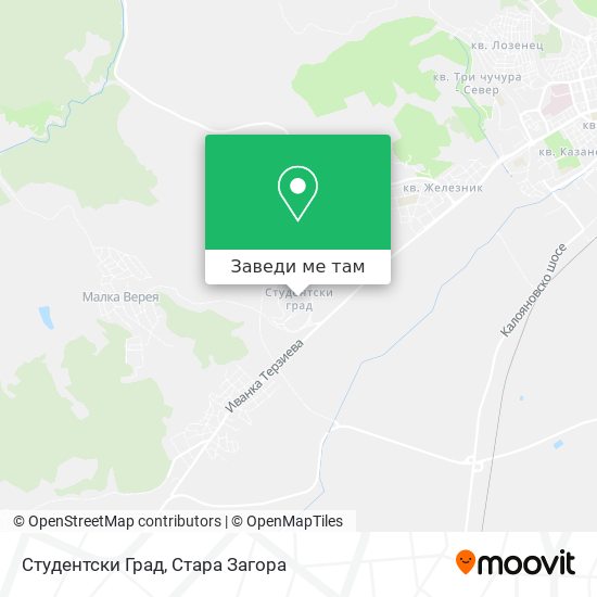 Студентски Град карта