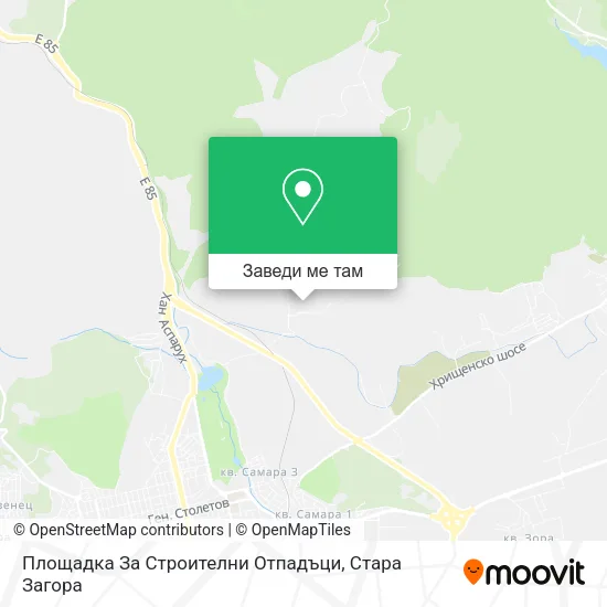 Площадка За Строителни Отпадъци карта