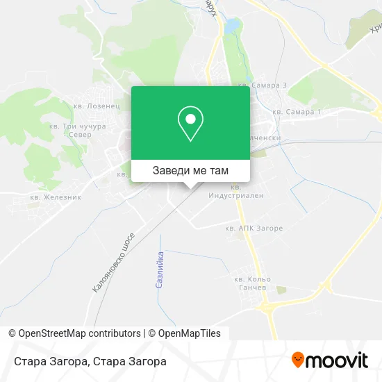 Стара Загора карта