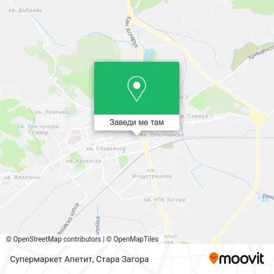 Супермаркет Апетит карта