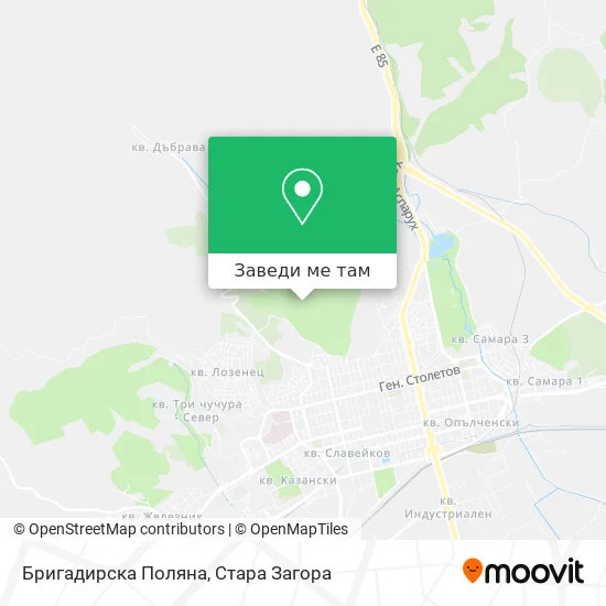 Бригадирска Поляна карта