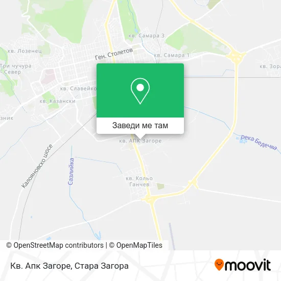 Кв. Апк Загоре карта
