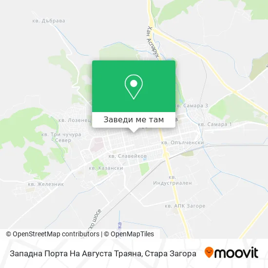 Западна Порта На Августа Траяна карта