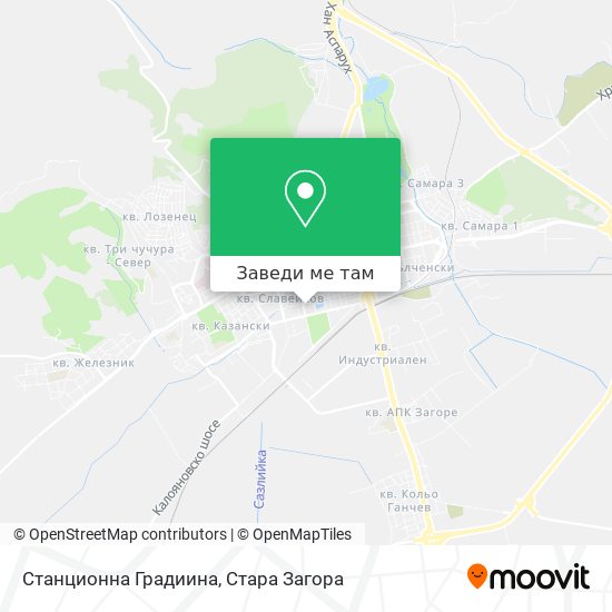 Станционна Градиина карта