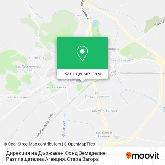 Дирекция на Държавен Фонд Земеделие-Разплащателна Агенция карта