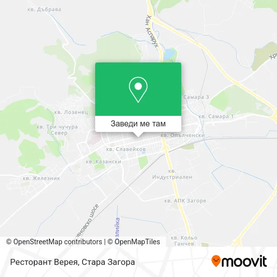 Ресторант Верея карта