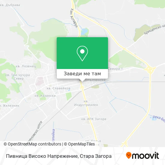 Пивница Високо Напрежение карта