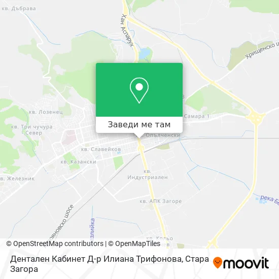 Дентален Кабинет Д-р Илиана Трифонова карта