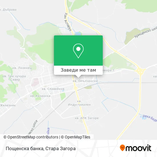 Пощенска банка карта