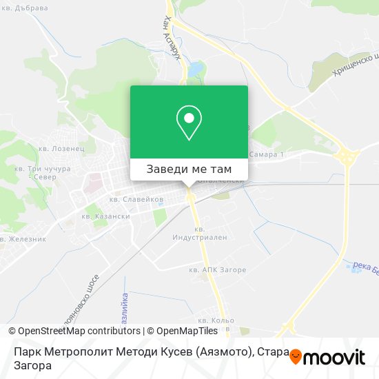 Парк Метрополит Методи Кусев (Аязмото) карта