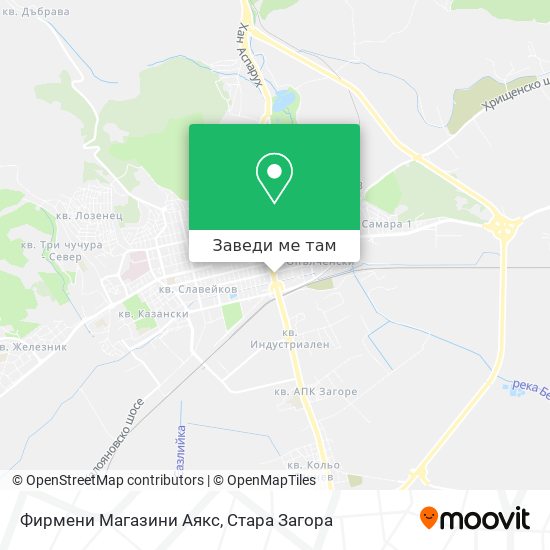 Фирмени Магазини Аякс карта