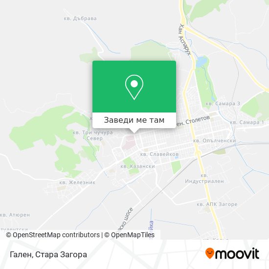 Гален карта