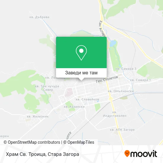Храм Св. Троица карта