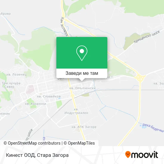 Кинест ООД карта