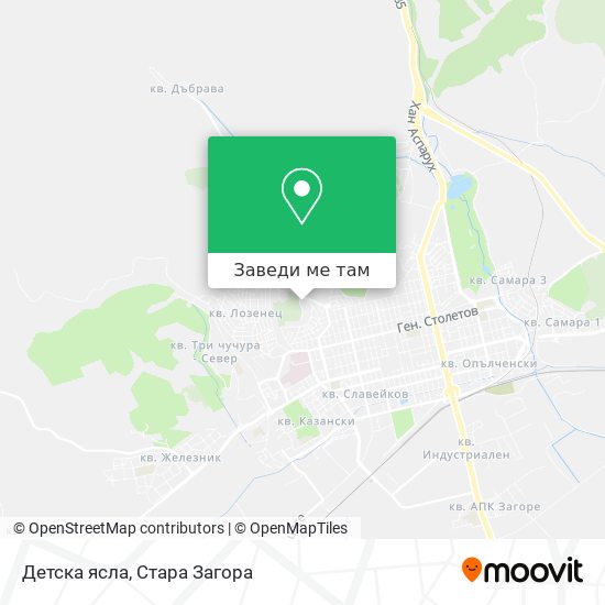 Детска ясла карта