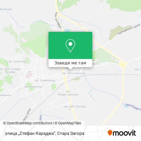 улица „Стефан Караджа“ карта
