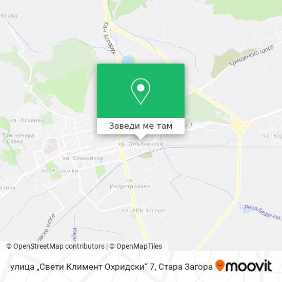 улица „Свети Климент Охридски“ 7 карта