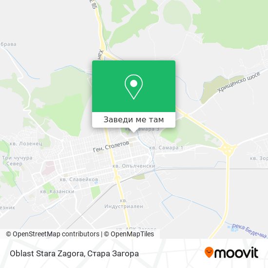 Oblast Stara Zagora карта