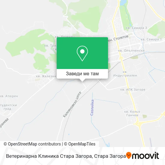 Ветеринарна Клиника Стара Загора карта