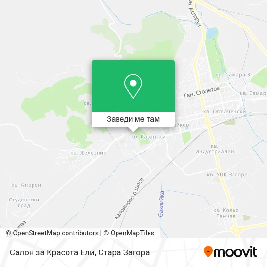 Салон за Красота Ели карта