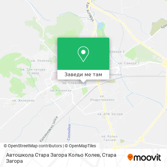 Автошкола Стара Загора Кольо Колев карта