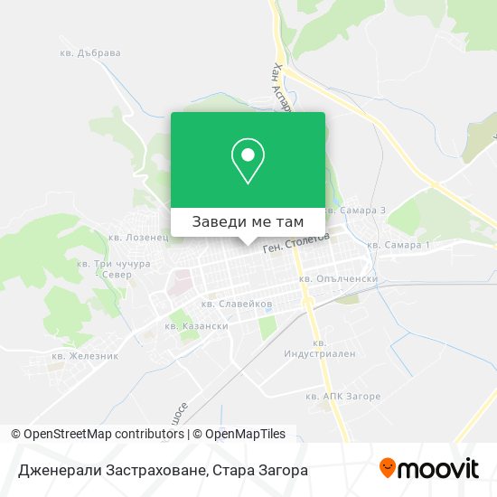 Дженерали Застраховане карта