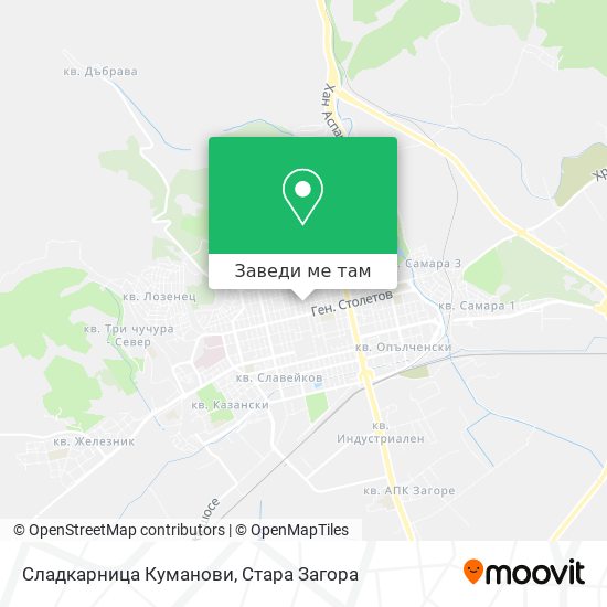 Сладкарница Куманови карта
