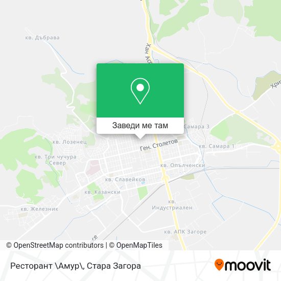 Ресторант \Амур\ карта