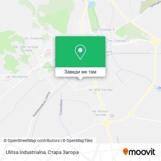 Ulitsa Industrialna карта