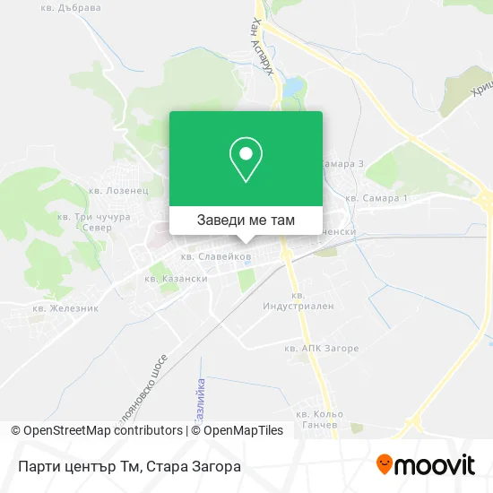 Парти център Тм карта