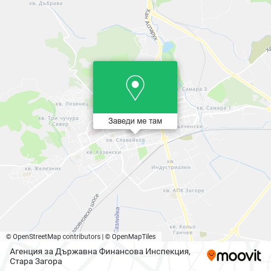 Агенция за Държавна Финансова Инспекция карта
